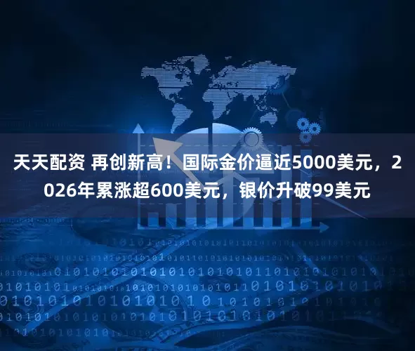 天天配资 再创新高！国际金价逼近5000美元，2026年累涨超600美元，银价升破99美元
